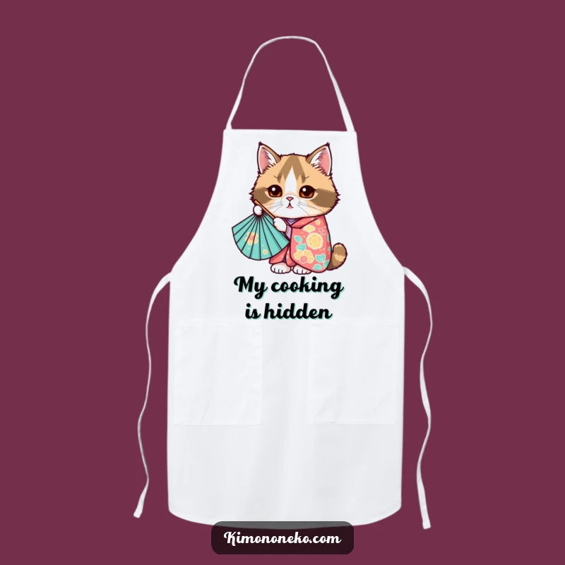 Funny Kawaii Scottish Fold Cat Apron - Cute Anime Kitchen Wear