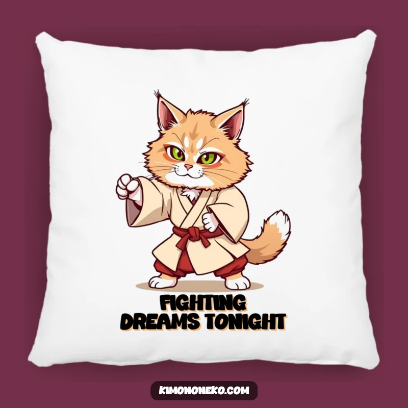 Funny Kawaii Maine Coon Cat Pillow - Strong Anime Cushion