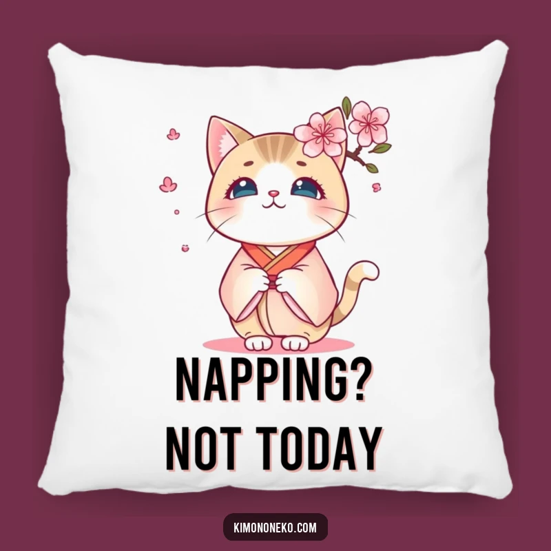 Funny Kimono Cat Pillow: Cozy Surprise Comfort, Perfect Cuddly Funny Gift