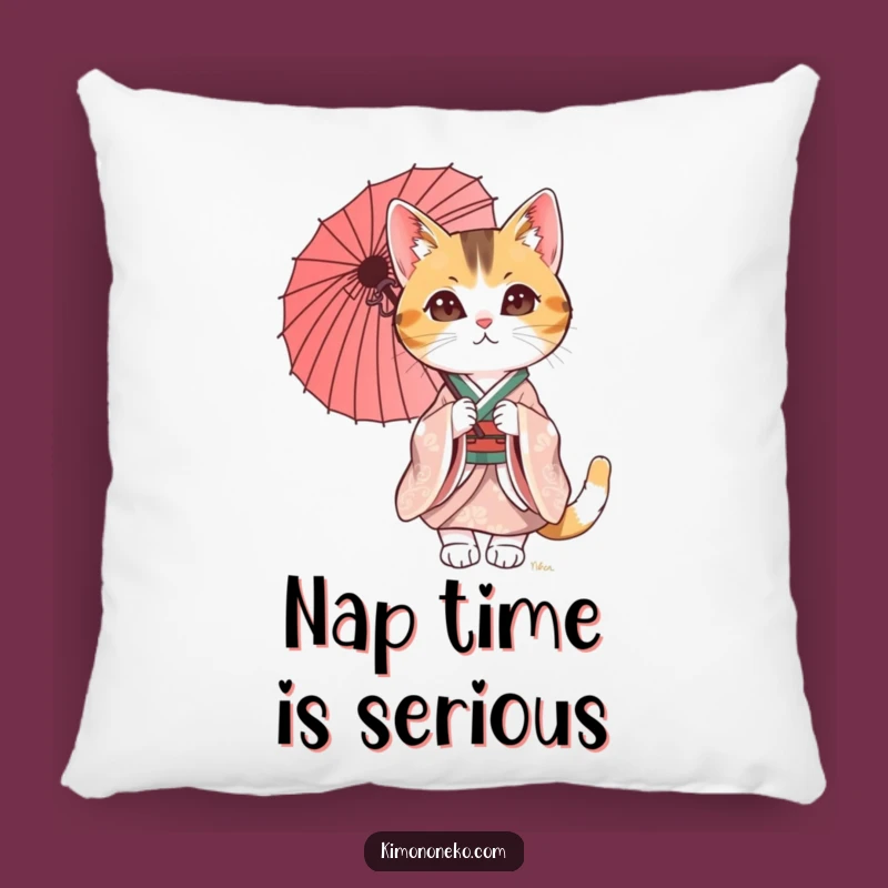 Cozy Funny Calico Cat Kimono Pillow: Comfort with a Humorous Twist!