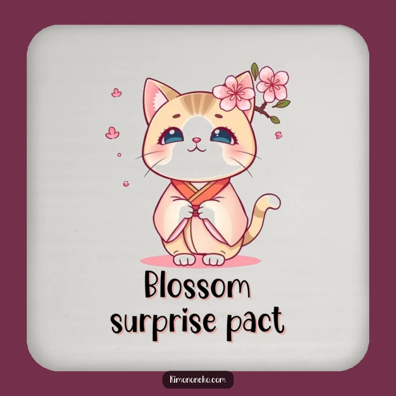 Funny Kimono Cat Coaster: Protect Surfaces with Surprising Style, Awesome Funny Gift