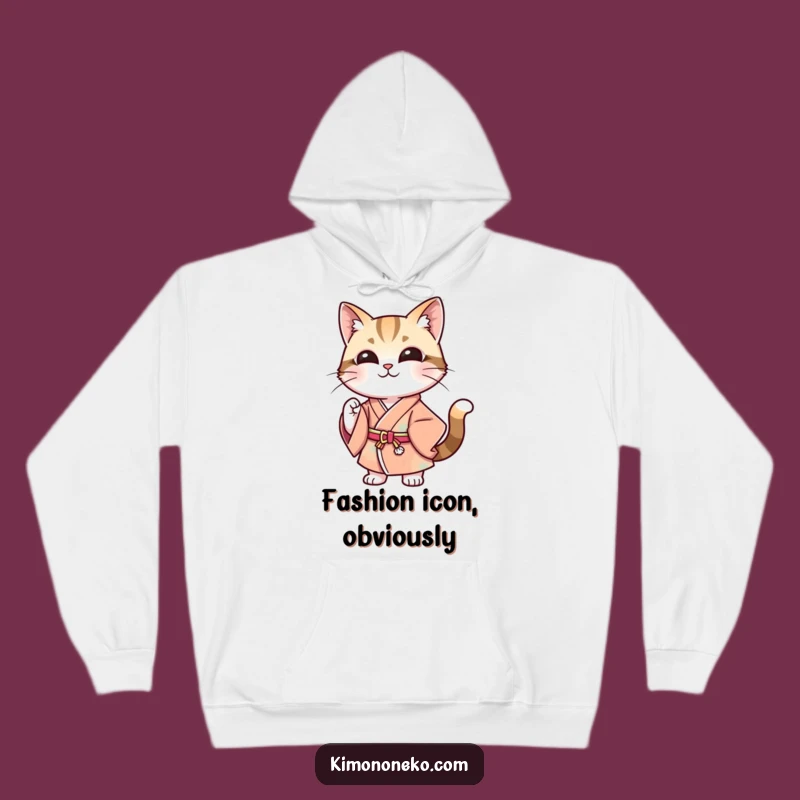 Funny Stylish Cat Kimono Hoodie - Cozy & Confident Style