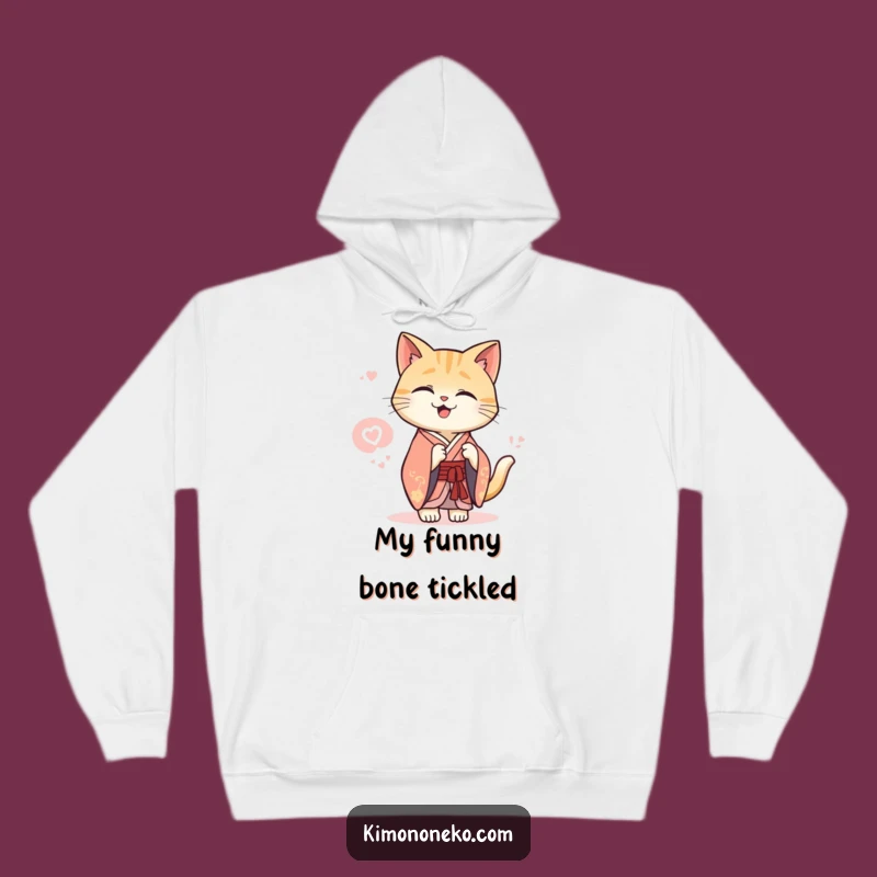Funny Kawaii Cat Kimono Hoodie: Cozy Secret Giggle, Elegant Comfort, Sweet Gift