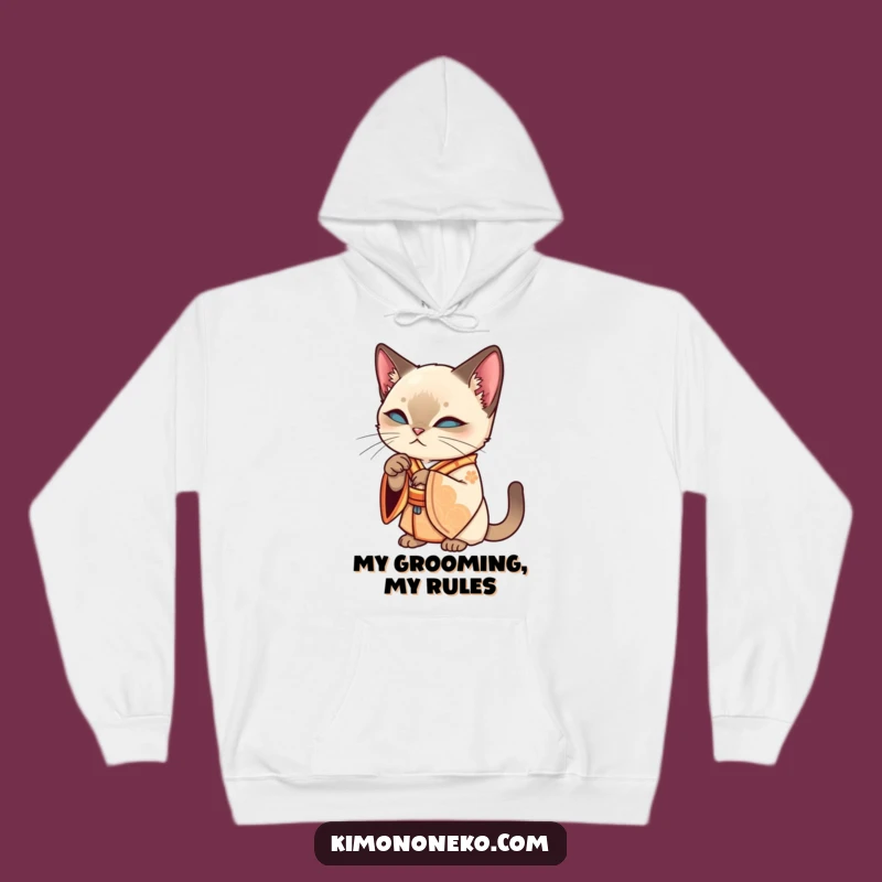 Cozy Funny Siamese Cat Kimono Hoodie - Pamper Yourself!