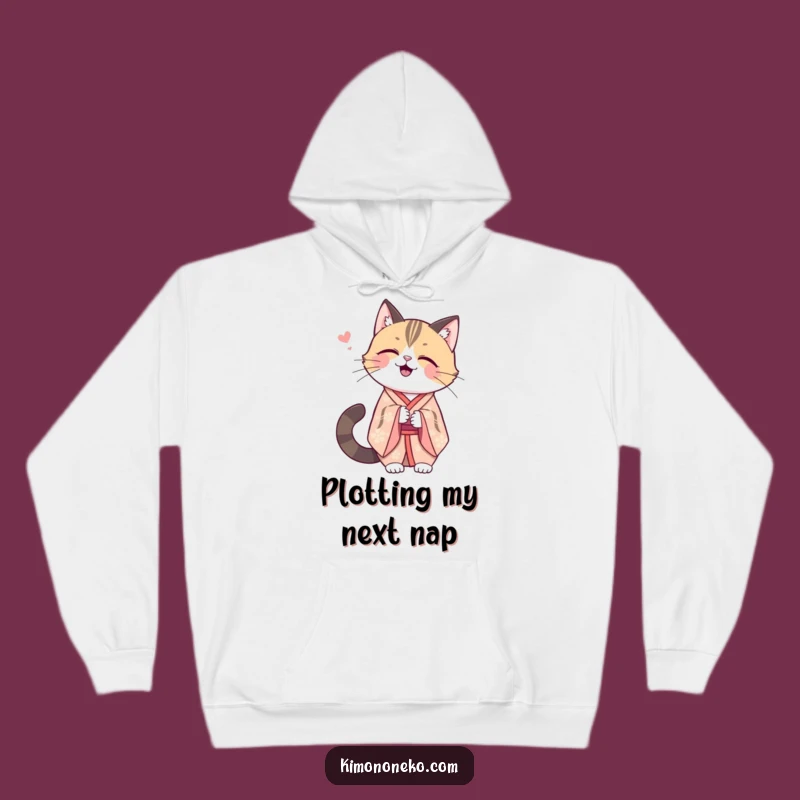 Funny Kawaii Cat Kimono Hoodie: Cozy Secret, Warm Funny Cat Gift