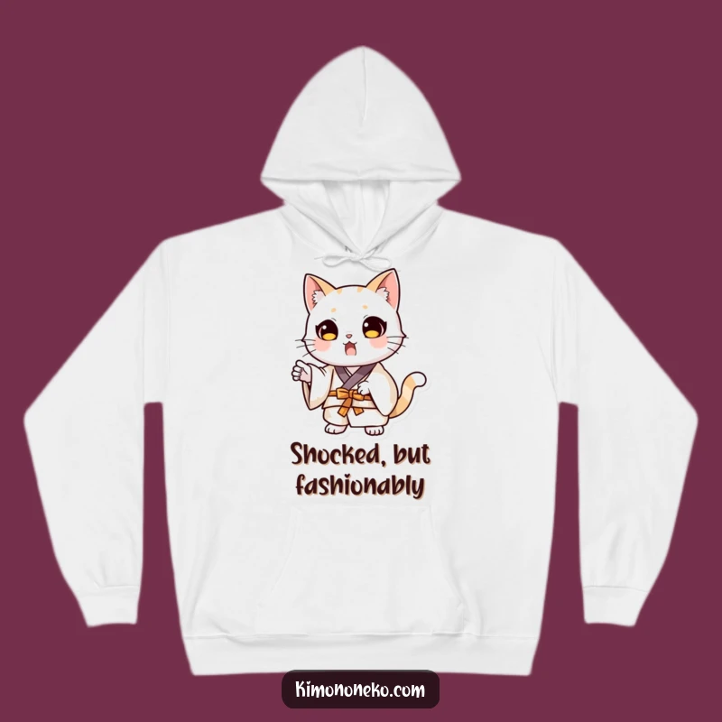 Cozy Cat Kimono Surprise Hoodie: Dramatic Comfort and Humor