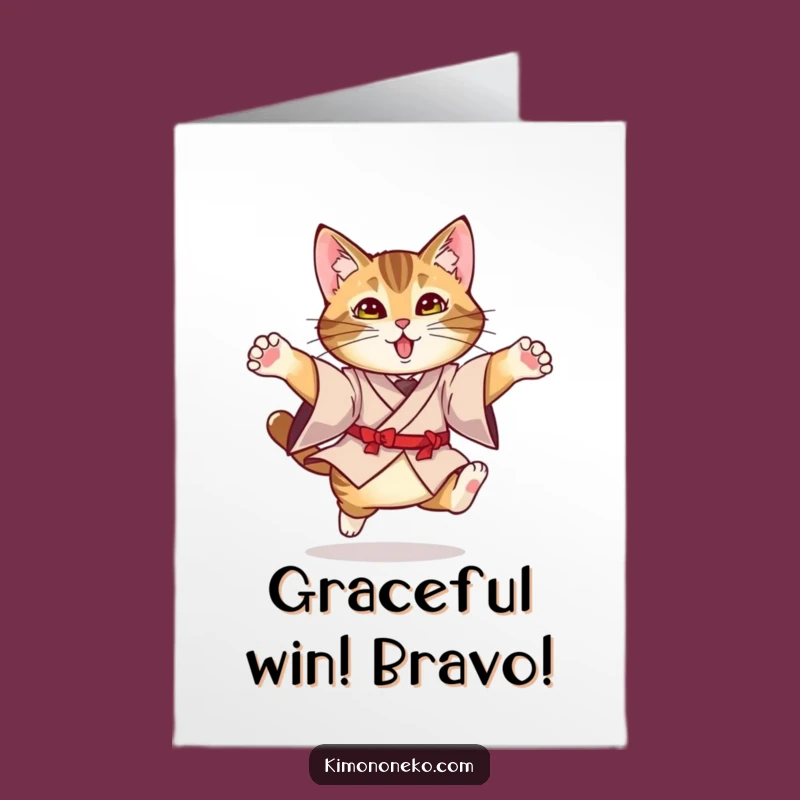 Celebrate their success with this amazing free printable tabby cat card! Print at home for a hilarious and memorable congratulatory gesture.