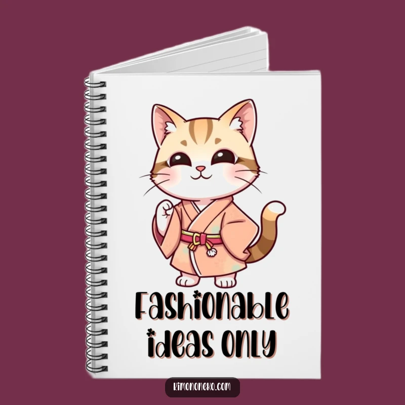 Funny Stylish Cat Kimono Notebook - Jot Down Stylish Ideas