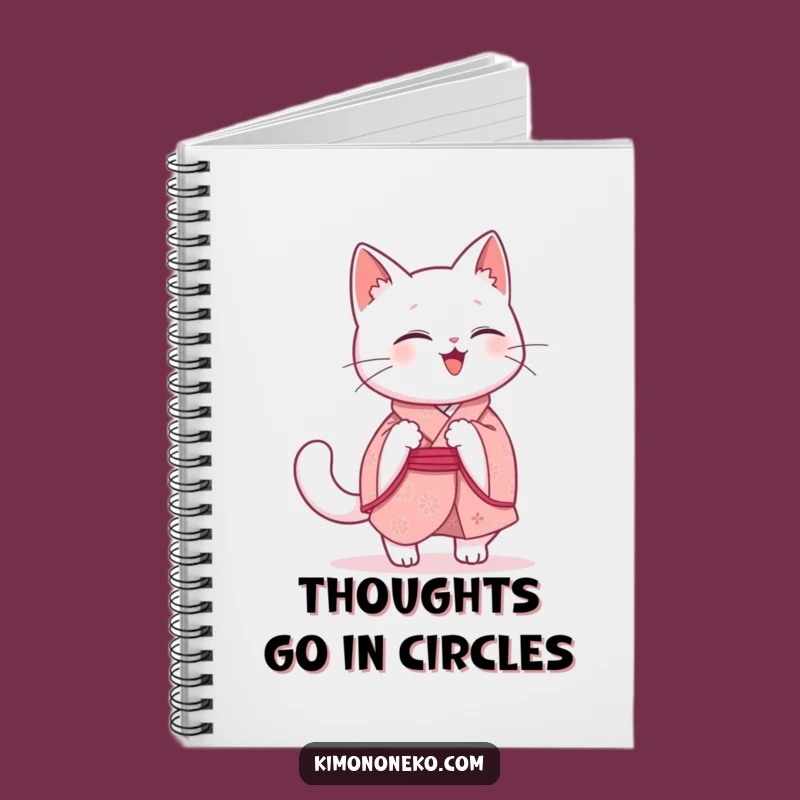Funny Kawaii Cat Notebook: Giggling Kitty Journal for Ideas