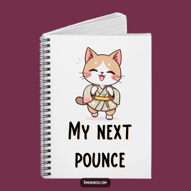 Funny Kawaii Cat Kimono Notebook: Playful Pounce Journal, Ideal Funny Gift