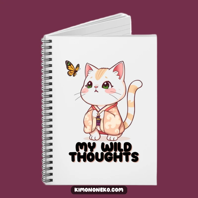 Funny Surprised Cat Kimono Notebook - Jot Down Surprising Ideas