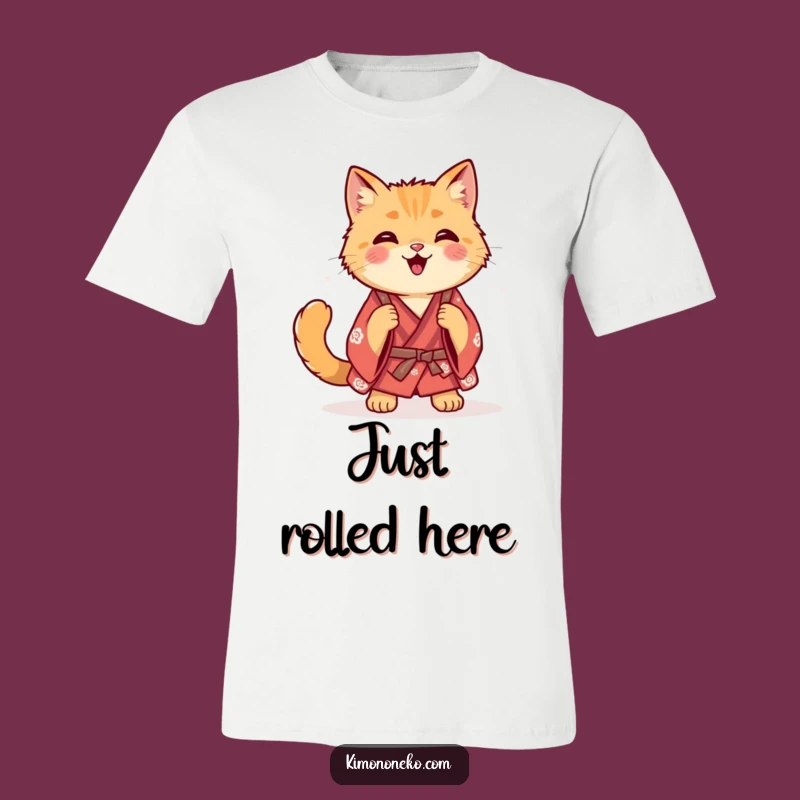 Funny Ginger Cat Kimono T-Shirt - Roll into Fun and Comfort!