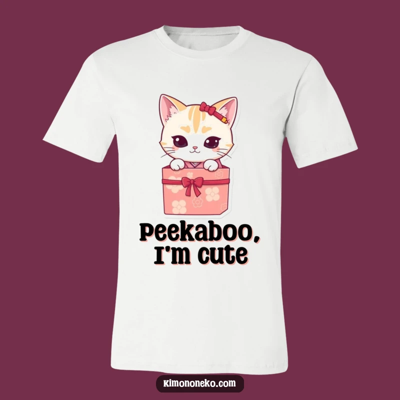 Mischievous Kawaii Cat Kimono T-Shirt - Hilarious Surprise Gift!
