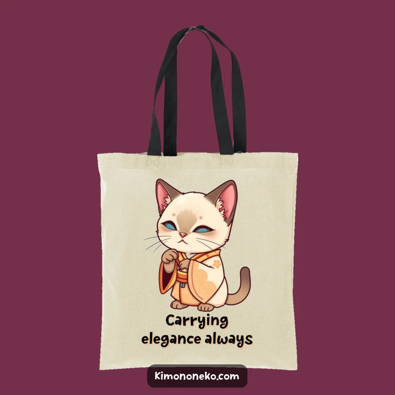 Funny Siamese Cat Kimono Tote Bag - Carry Your Class!